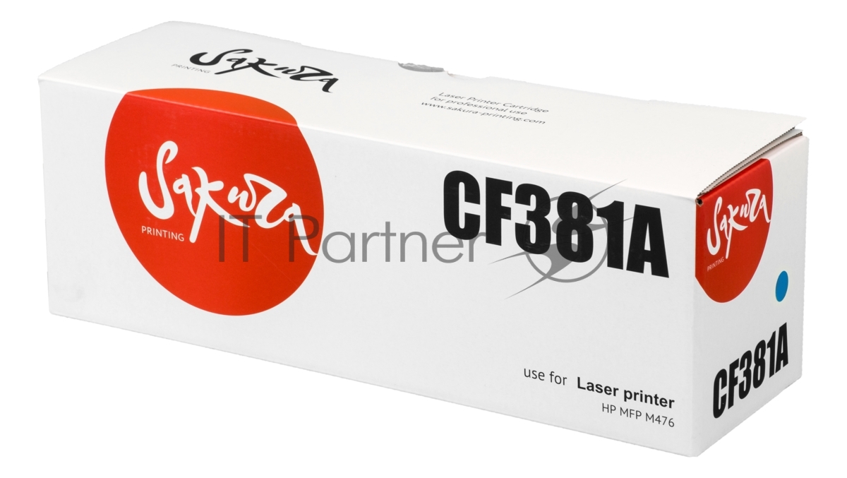 Картридж Sakura CF381A для HP MFP M476, синий, 2700 к.