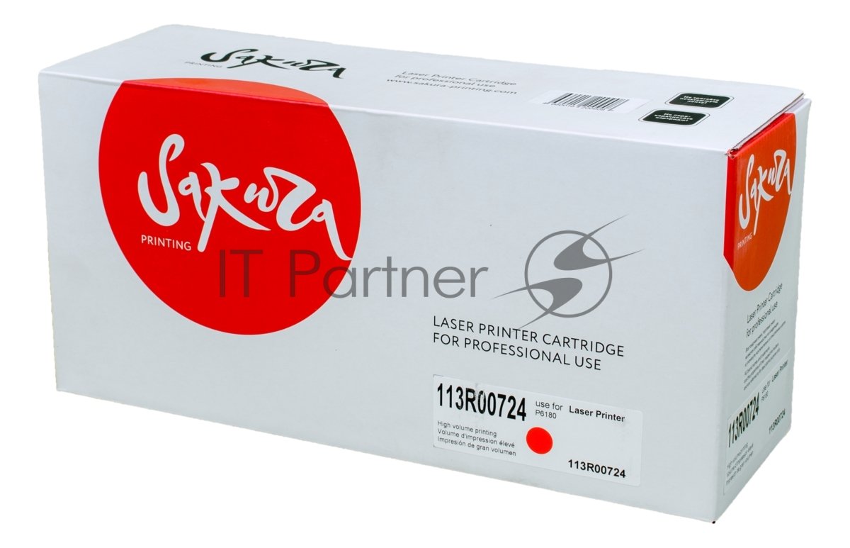 Картридж Sakura 113R00724 для Xerox P6180, пурпурный, 6000 к.