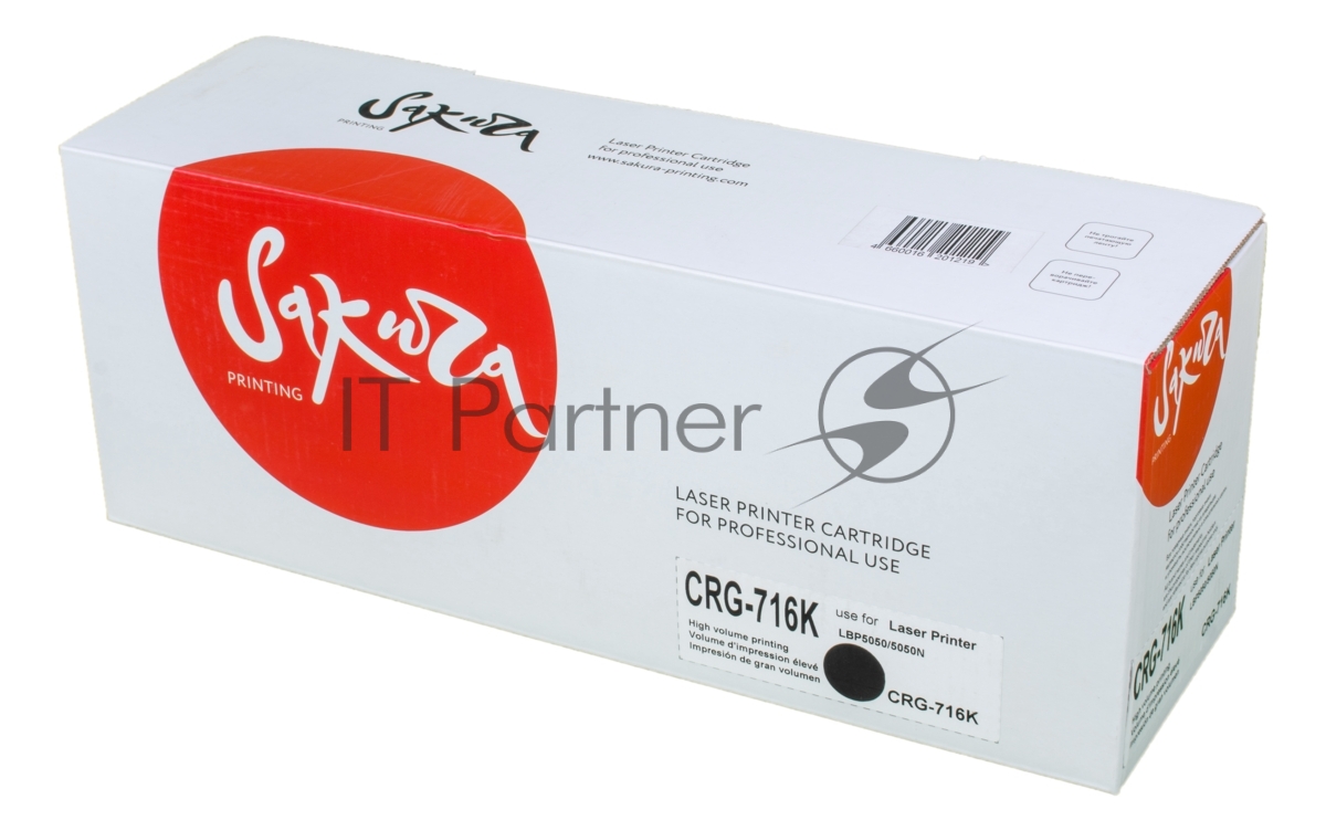 Картридж лазерный Sakura CRG716K/CB540A для HP Color LJ CM1312MFP/CP1215/CP1515/CP1518/Canon i-SENSYS LBP 5050/MF8030CN/8050CN/HP Color LJ CM1312MFP/CP1215/CP1515/CP1518б, черный, 2300 к.