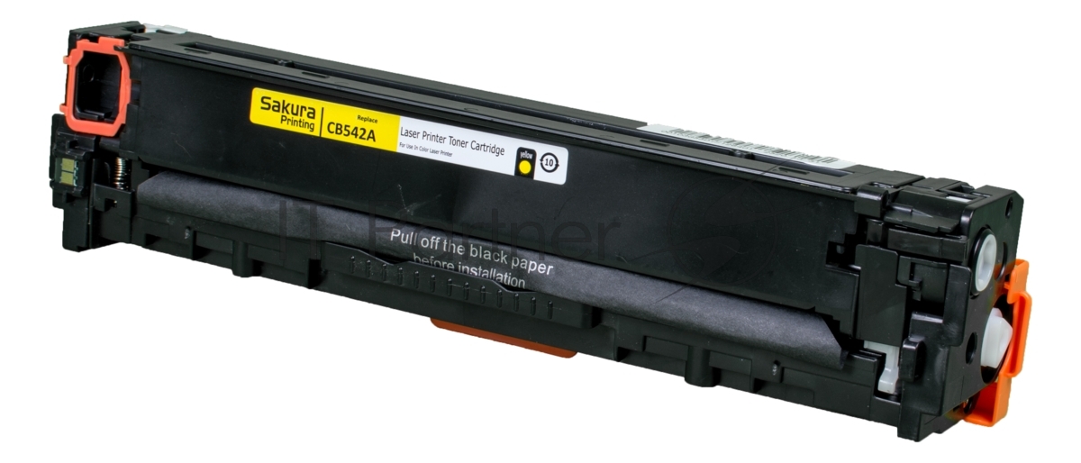 Картридж лазерный Sakura CB542A для HP Color LJ CM1312MFP/CP1215/CP1515/CP1518, желтый, 1500 к.