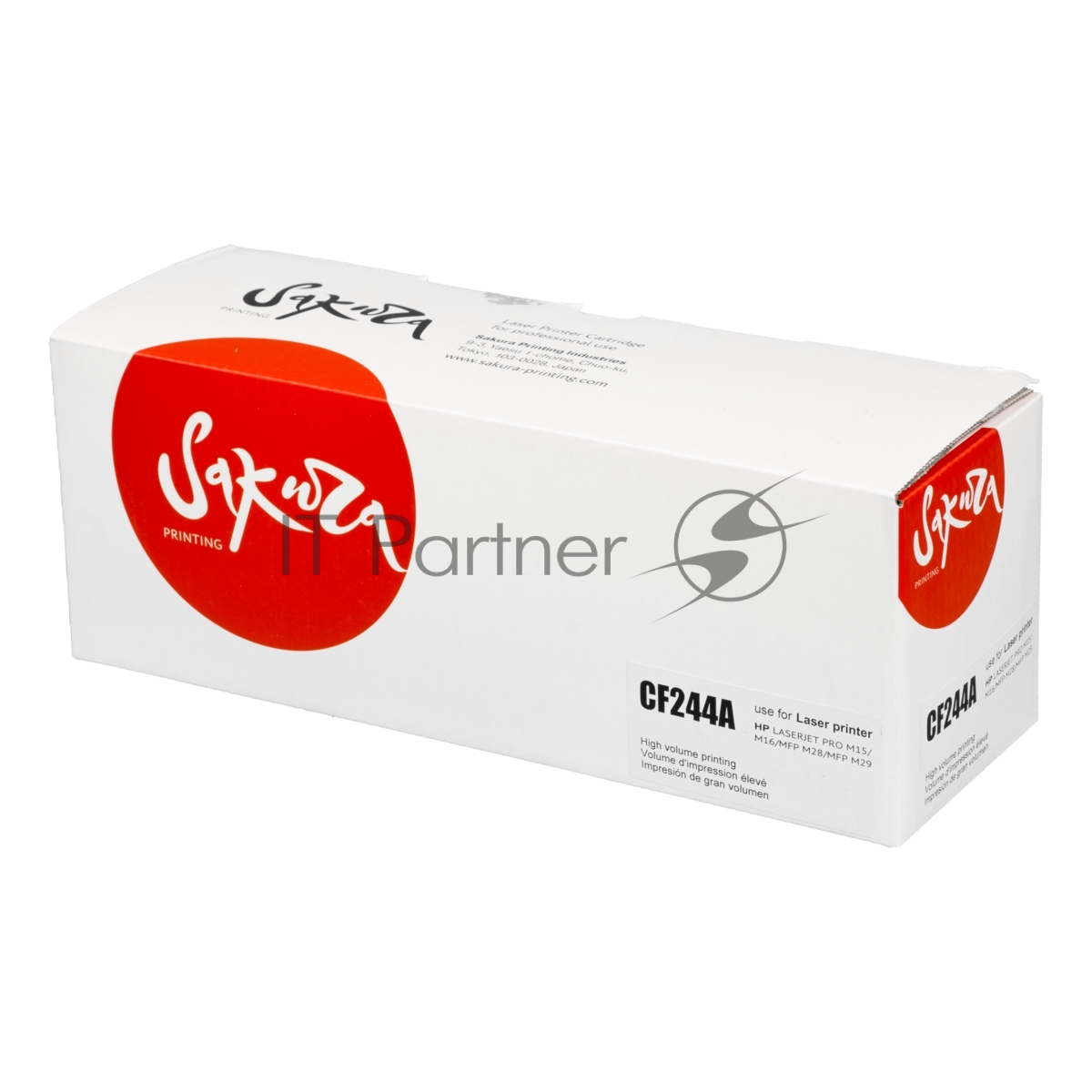 Картридж лазерный Sakura CF244A для HP LJ Pro M15a/M15w/M28a/M28w, черный, 1 000 к.