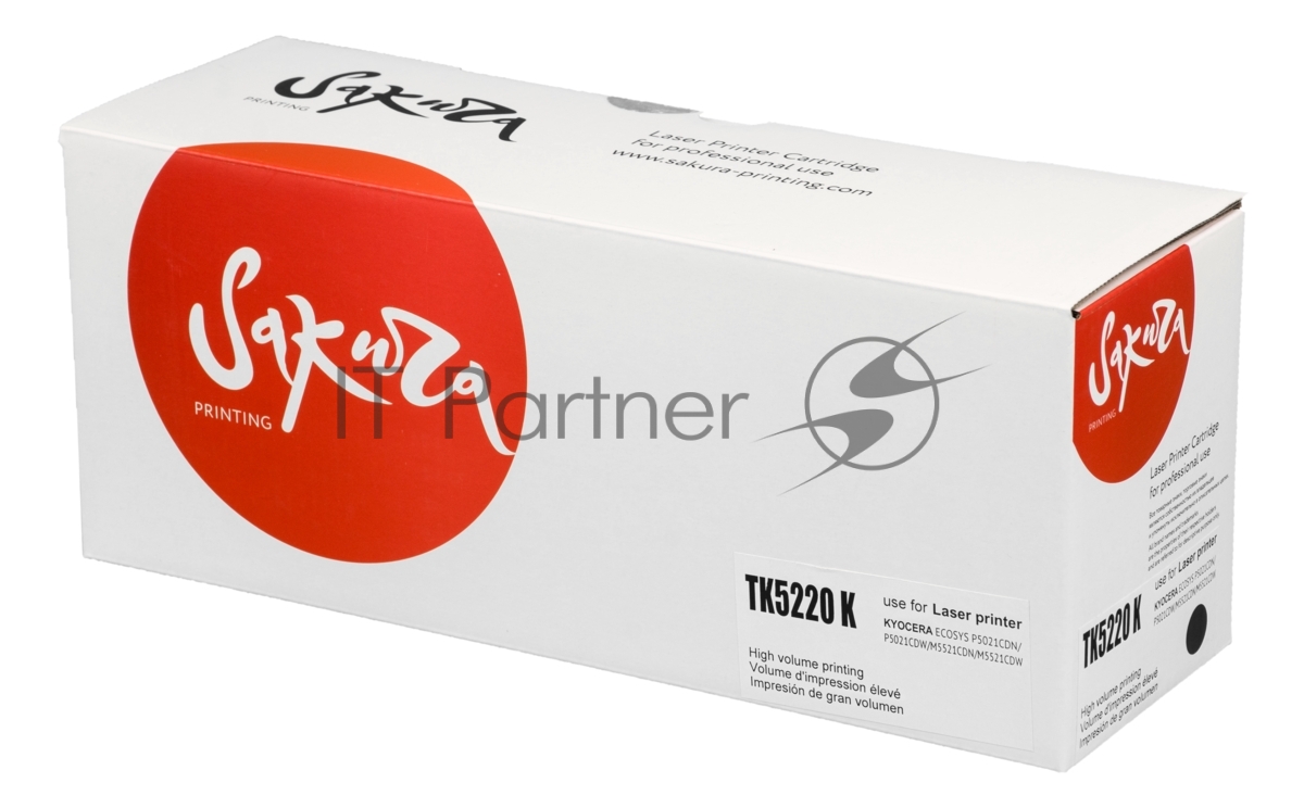 Картридж лазерный Sakura TK5220K для Kyocera Mita ECOSYS p5020cdn/p5021cdw/m5221cdn/m5521cdw, черный, 1 200 к.