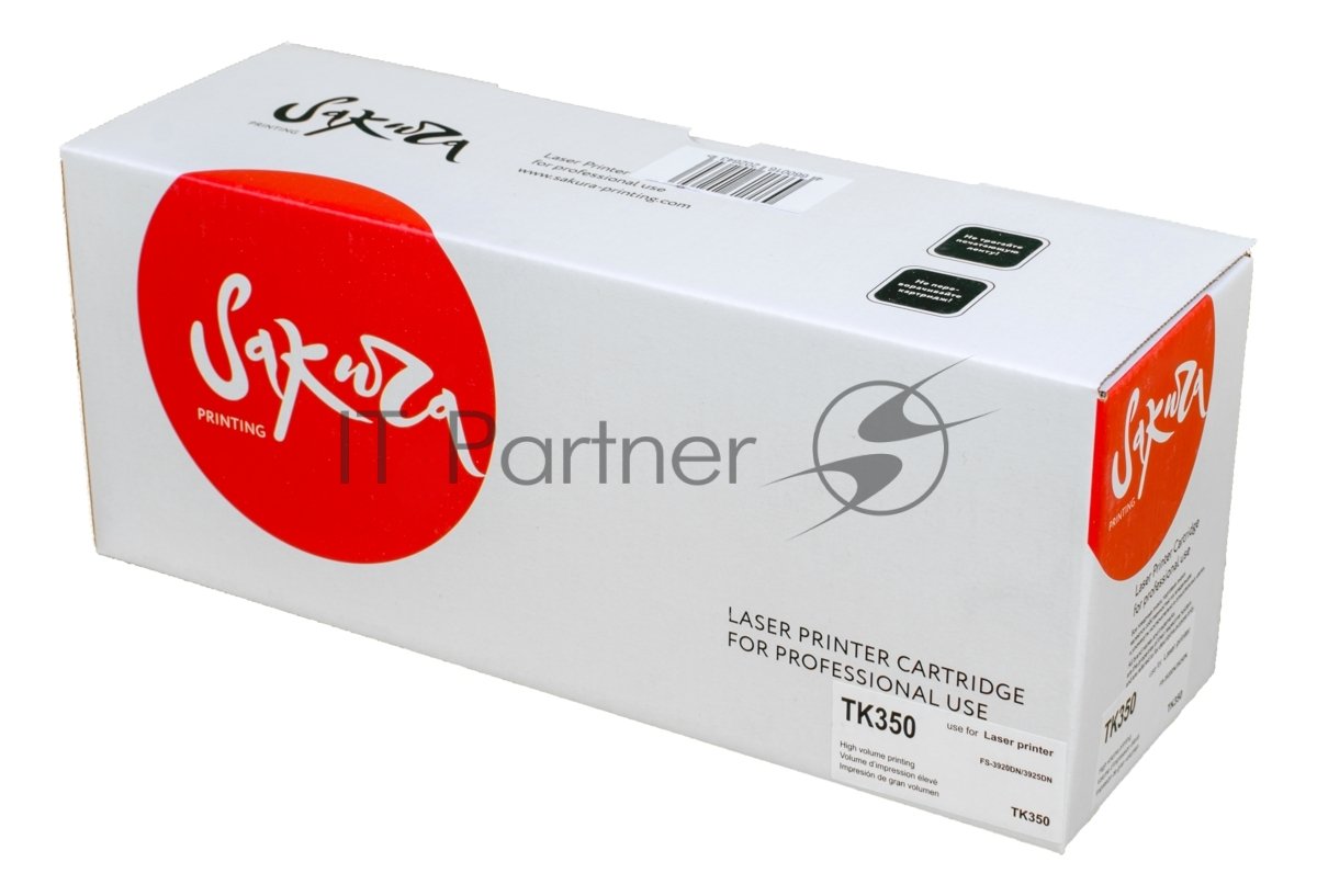 Картридж лазерный Sakura TK350/351/352/354 для Kyocera Mita FS-3920DN/3040MFP/3140MFP/3540MFP/3640MFP/3925DN, черный, 15000 к.