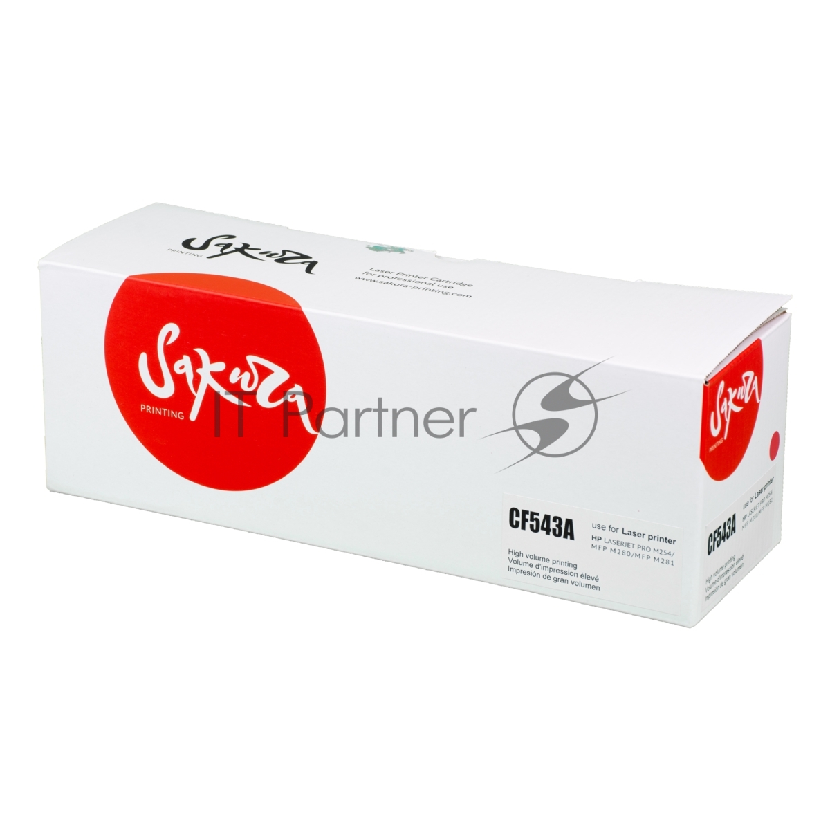 Картридж Sakura CF543A (203A) для HP M254, MFP M280/281, пурпурный, 1 300 к.