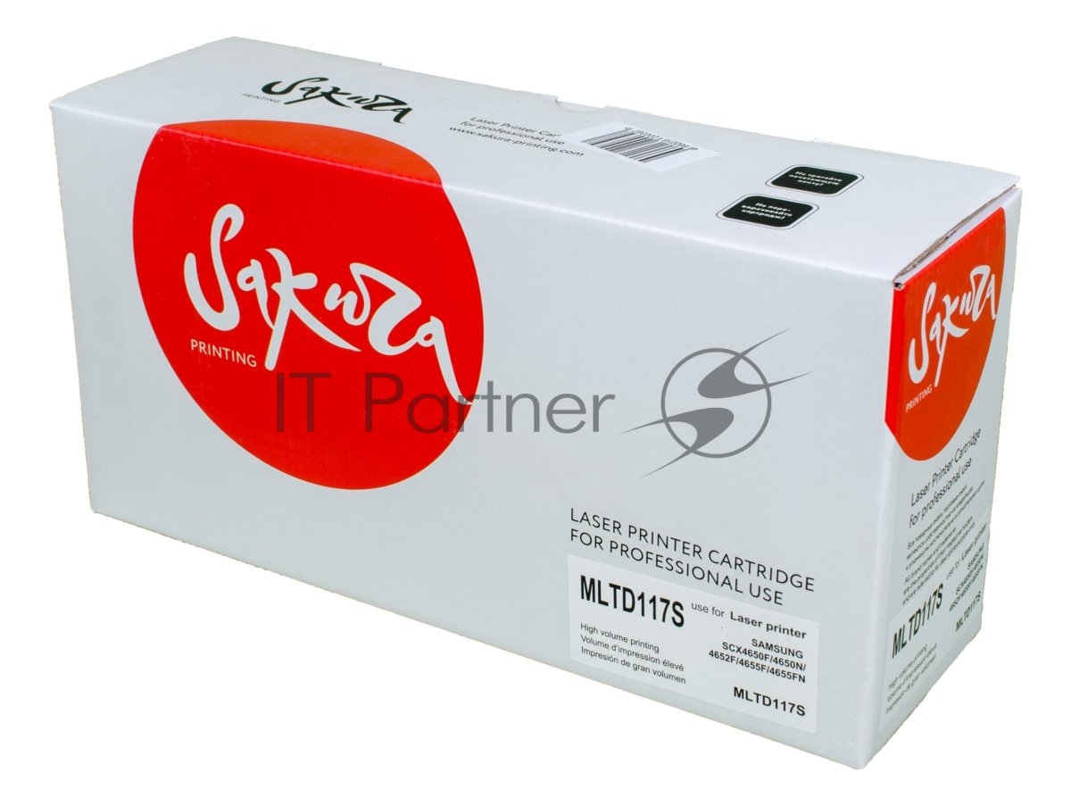 Картридж лазерный Sakura MLTD117S для Samsung SCX-4655, черный, 2500 к.