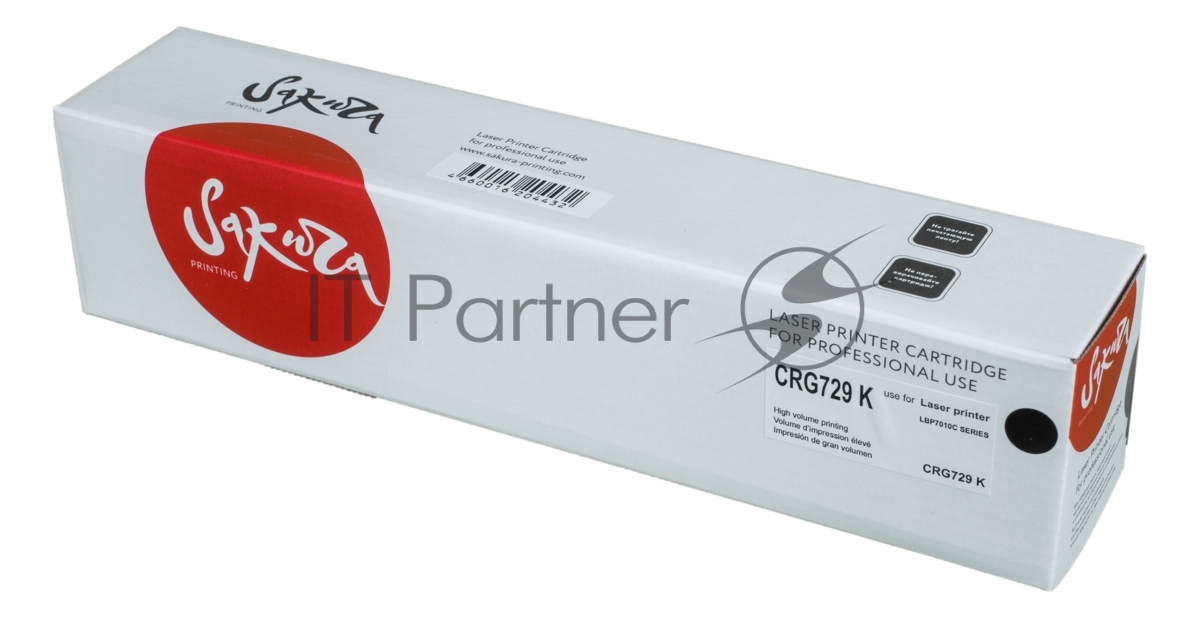 Картридж лазерный Sakura CRG729K для Canon LBP 7010C/7018C, черный, 1200 к.