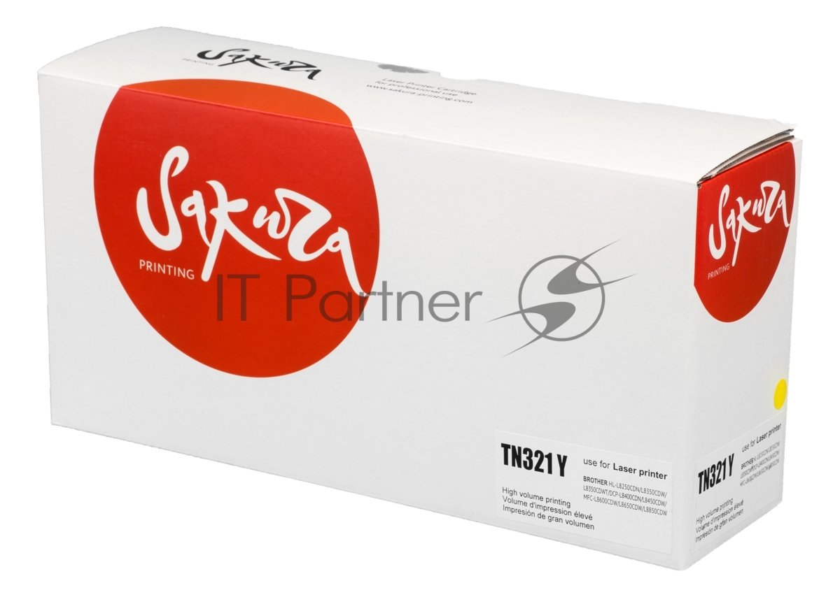 Тонер-туба Sakura KMTN-321Y (A33K250) для Konica Minolta, желтый, 25000 к.