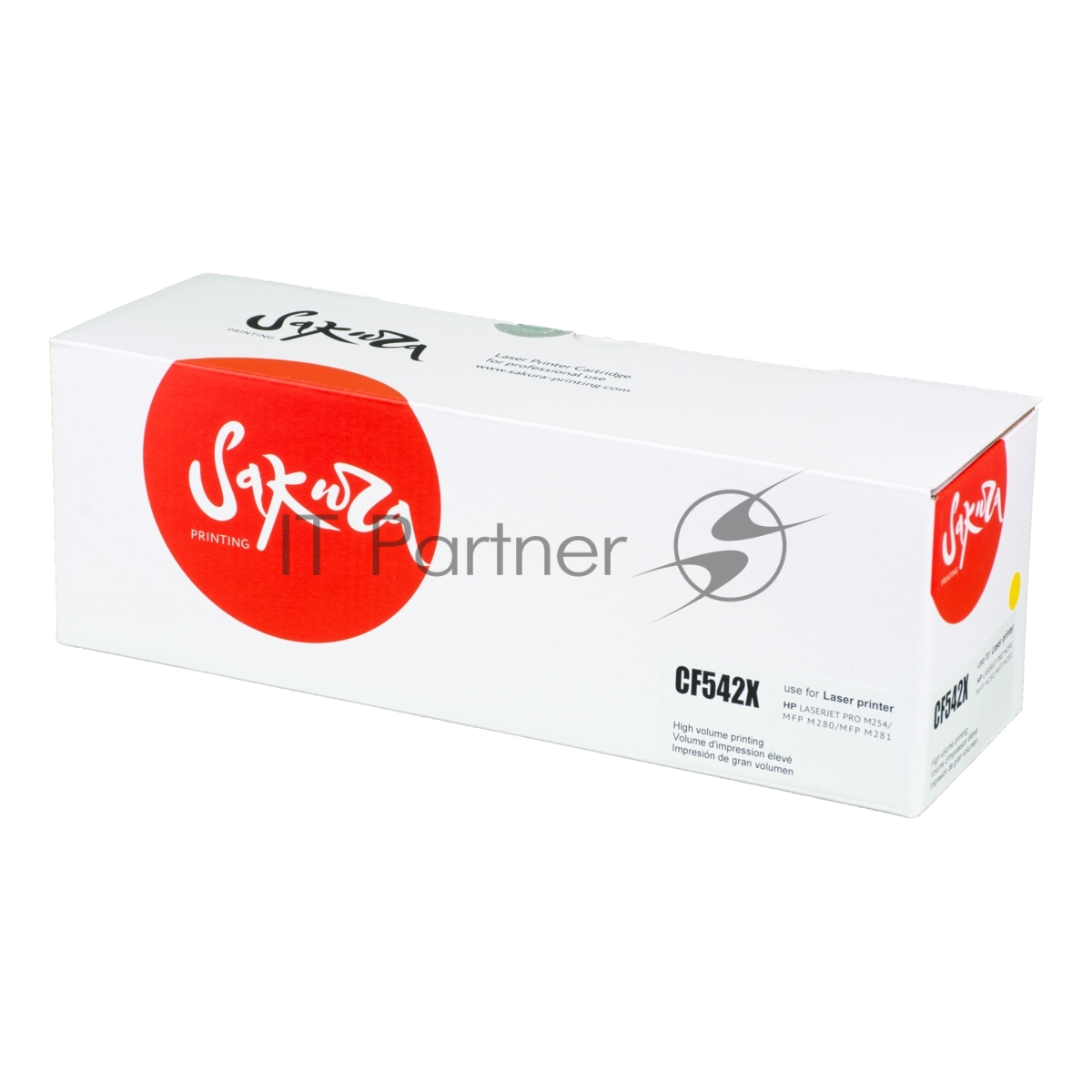 <086010> Картридж лазерный Sakura SACF542X (CF542X) для HP M254, MFP M280, 281, желтый (есть ограничения по прошивке) [SACF542X]