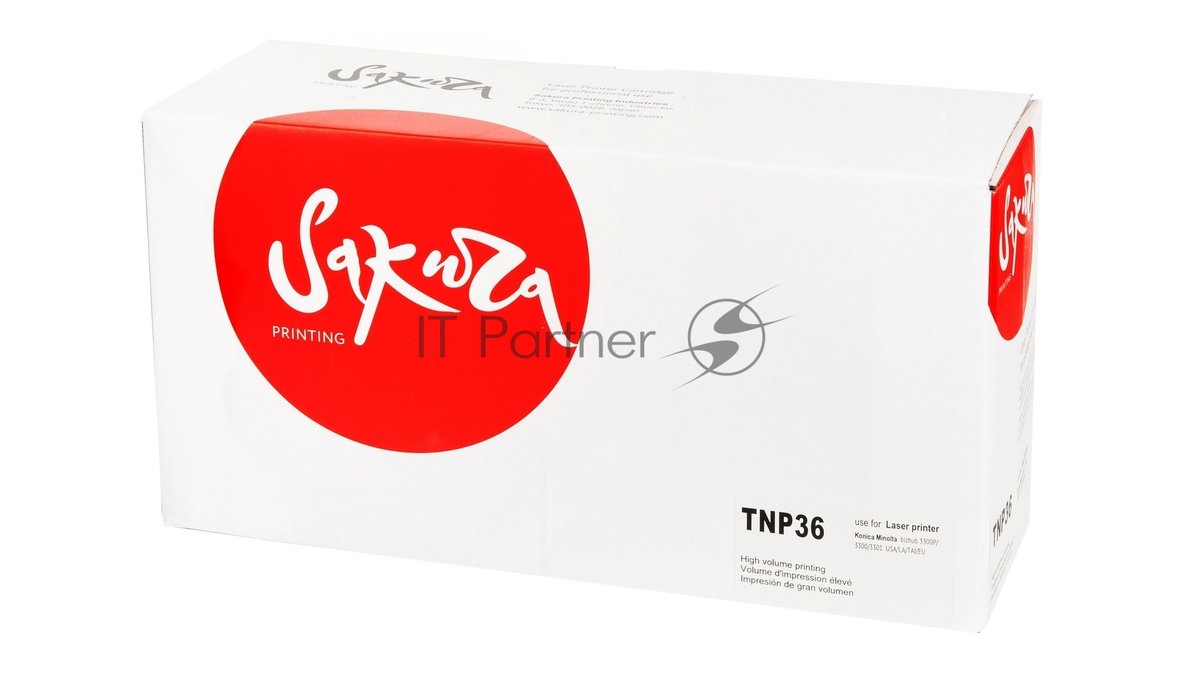 Картридж Sakura TNP36 (A63V00H) для Konica Minolta bizhub 3300P, черный, 10 000 к.