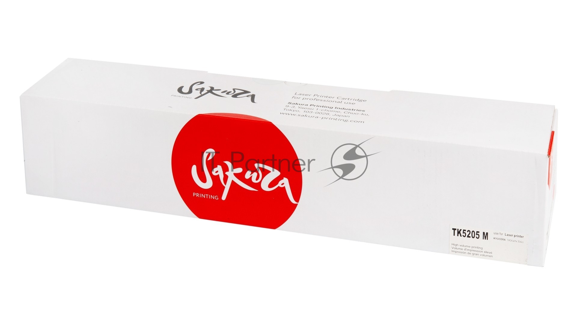 Картридж Sakura TK5205M для Kyocera Mita TASKalfa 356ci, TASKalfa 358ci, пурпурный, 12 000 к.