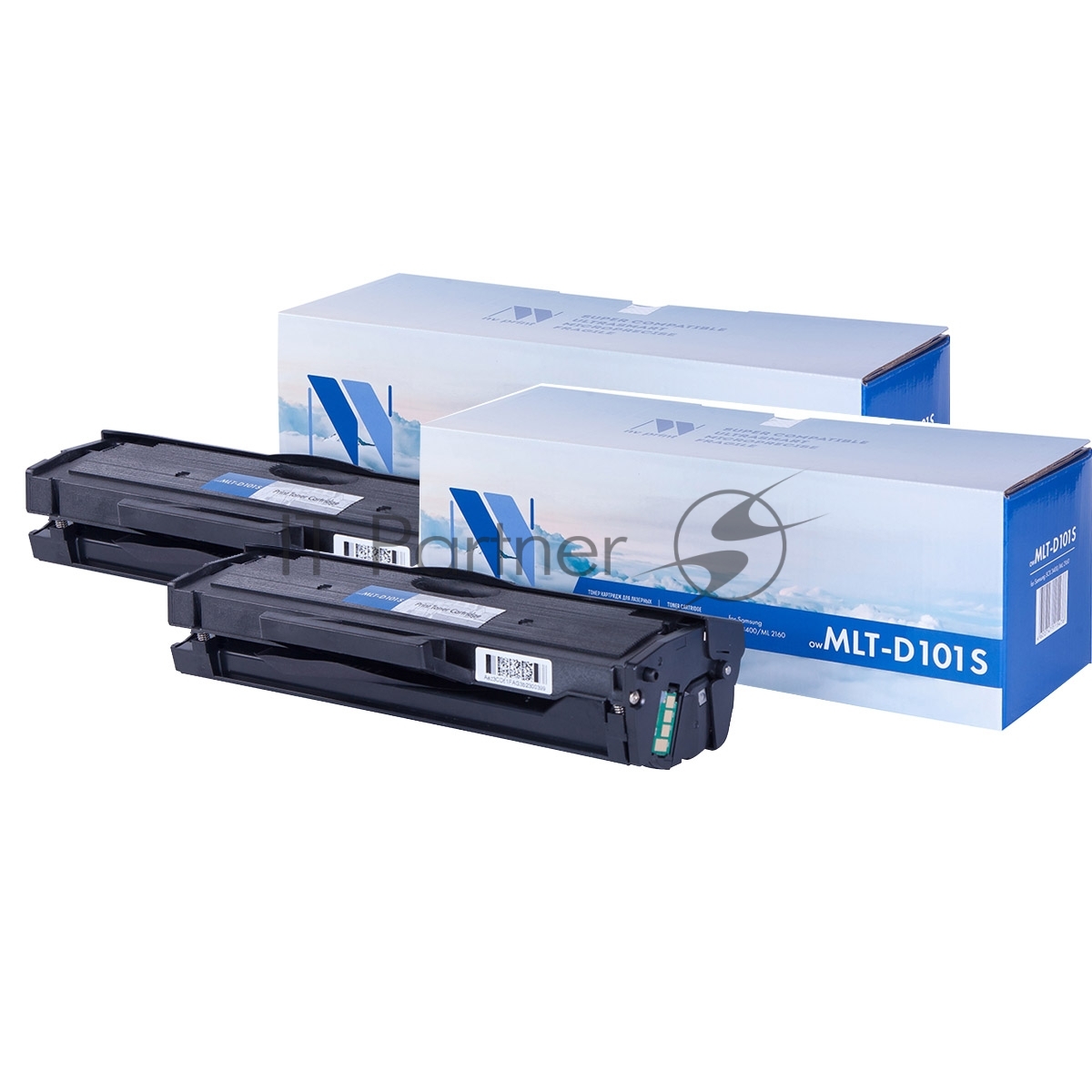 Картридж NVP совместимый NV-MLT-D101S-SET2 для Samsung ML 2160/2162/2165/2165W/2167/2168/2168W/SCX 3400/3400F/3405/3405F/3405FW/3405W/3407/SF 760P (1500k) (2 шт)