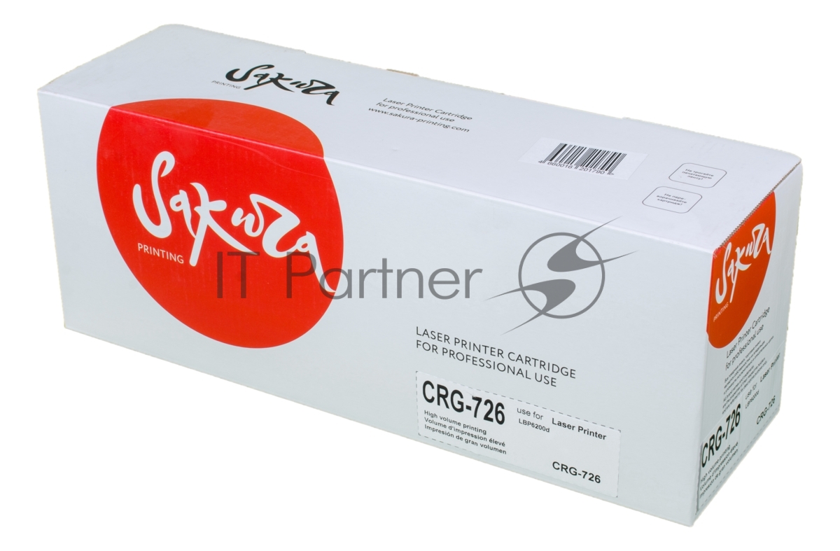 <089955> Картридж лазерный Sakura SACRG726 (726) для Canon LBP6200d, черный [SACRG726]