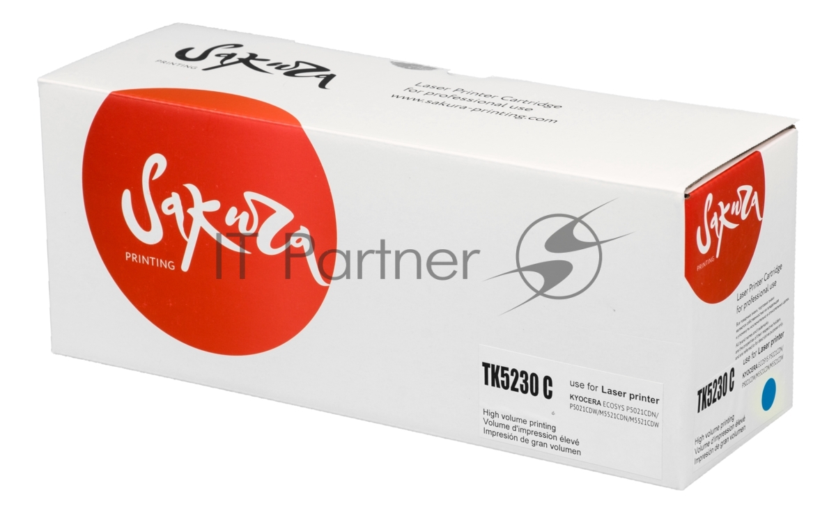 Картридж Sakura TK5230C для Kyocera Mita ECOSYS p5021cdn/p5021cdw/p5221cdn/p5521cdw, синий, 2 200 к.