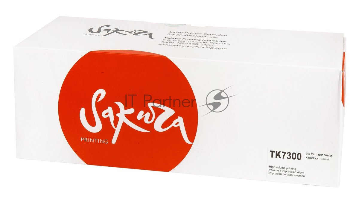 Картридж Sakura TK7300 для Kyocera Mita ECOSYS P4040dn, черный, 15 000 к.
