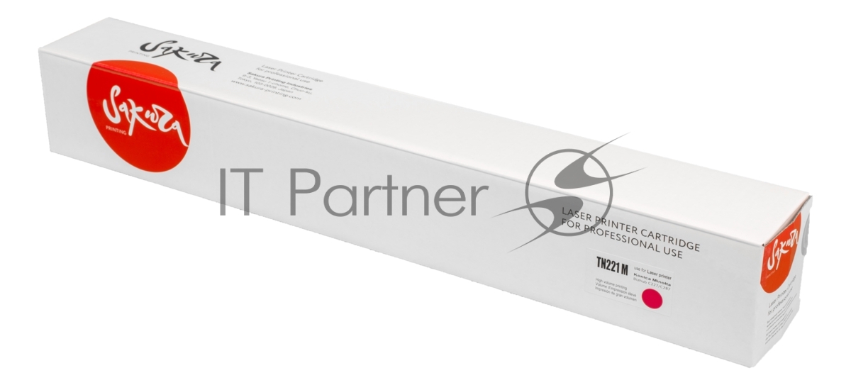 Тонер-туба Sakura KMTN-221M (A8K3350) для Konica Minolta, пурпурный, 21000 к.