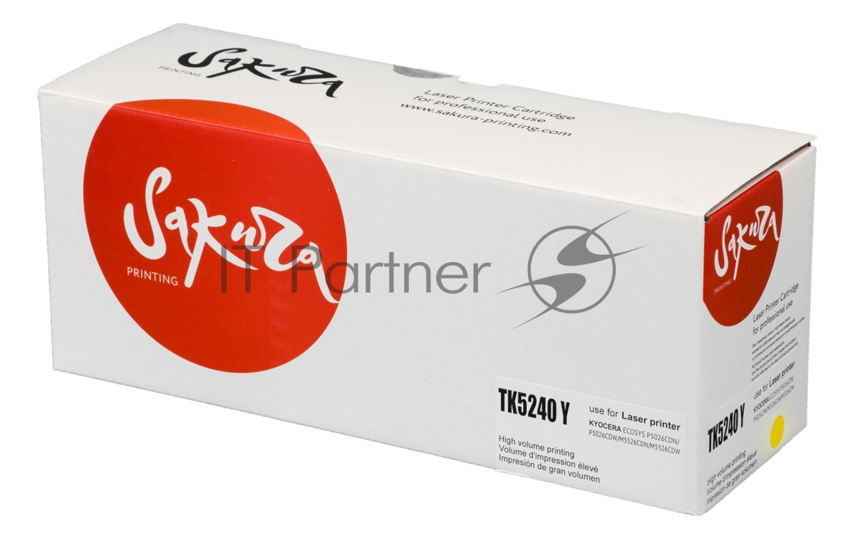 <081252> Картридж лазерный Sakura SATK5240Y (TK-5240Y) для Kyocera Mita ECOSYS p5026cdn,p5026cdw,m5526cdn,m5526cdw, желтый [SATK5240Y]