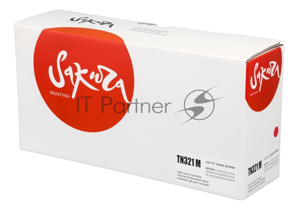 Тонер-туба Sakura KMTN-321M (A33K350) для Konica Minolta, пурпурный, 25000 к.