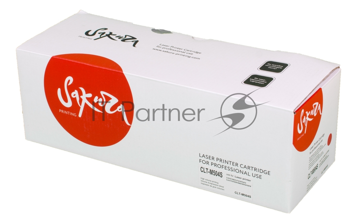 Картридж лазерный Sakura CLTM504S для Samsung CLP-415, CLX-4195, SL-C1810, SL-C1860, пурпурный, 1800 к.