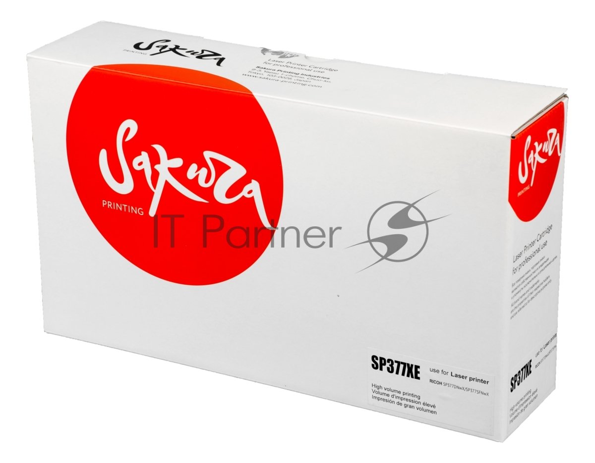 Картридж лазерный Sakura SP377XE для Ricoh Aficio SP 377 Series, черный, 6 400 к.