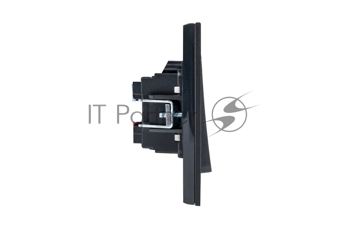 Механизм выключателя EKF EZV10-023-10 Стокгольм PROxima 2-кл. 10А, автоматические клеммы, черный