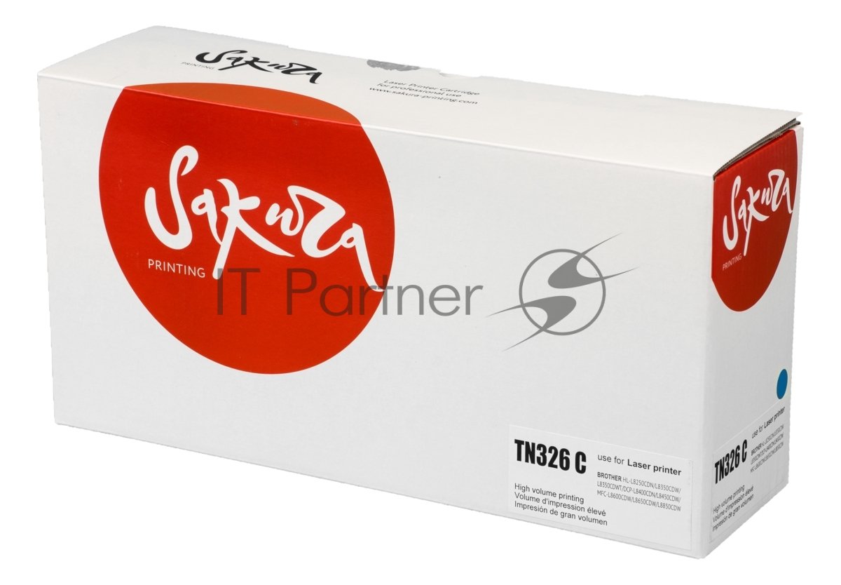 Картридж лазерный Sakura TN326C для Brother HL-8250, DCP-8450, MFC-8650, синий, 3 500к.