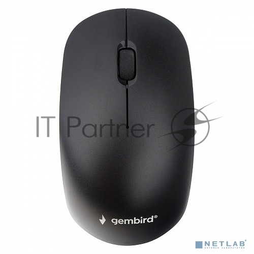 Мышь беспроводная Gembird MUSW-435 черный, 1600 dpi, радиоканал, USB, кнопки - 3