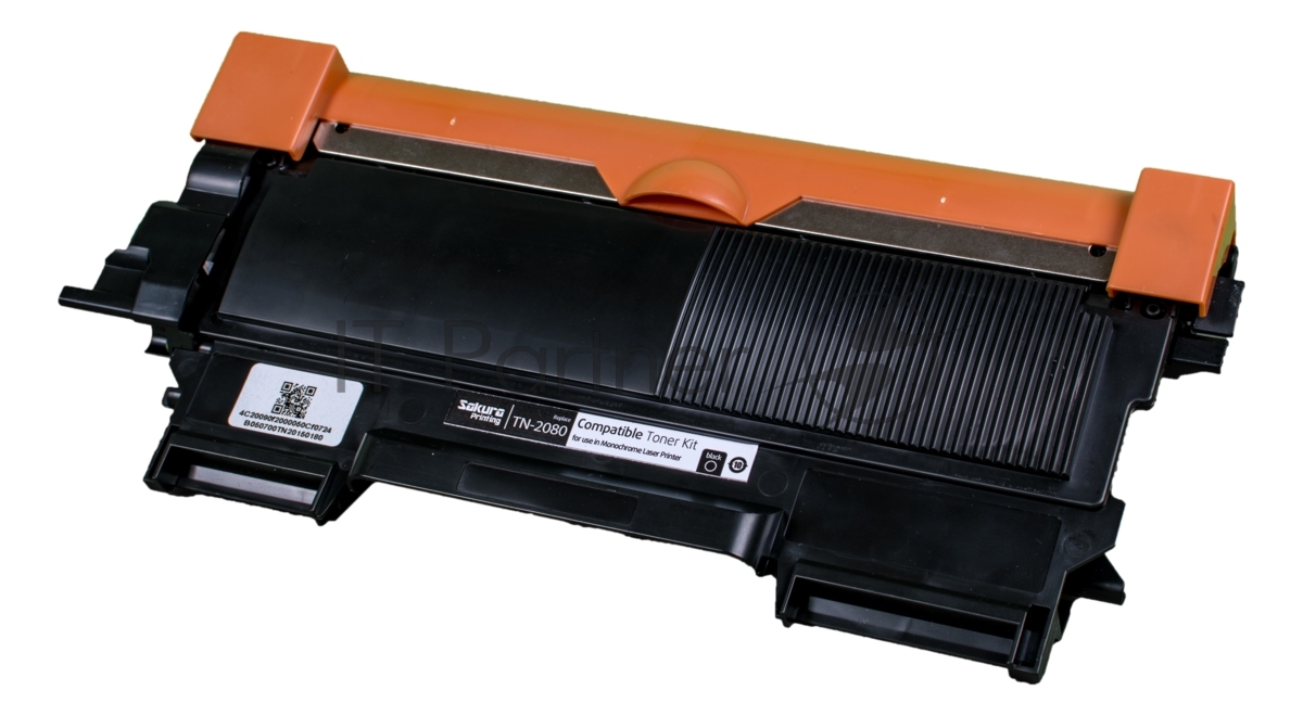 Картридж лазерный Sakura TN2080 для Brother HL-2130R, DCP-7055R, черный, 700 к
