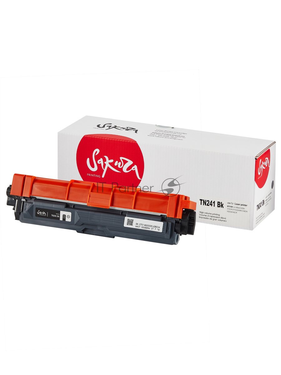 Картридж лазерный Sakura TN241Bk для Brother HL-3140CW, HL-3150CDW, HL-3170CDW, DCP-9020CDW, MFC-9140CDN, MFC-9330CDW, MFC-9340CDW черный, 2600 к.
