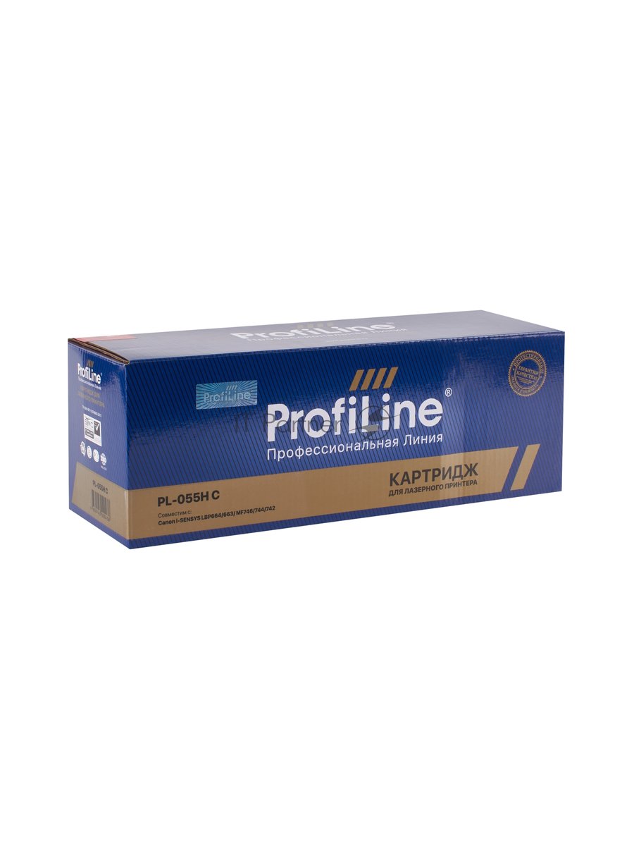 Картридж лазерный ProfiLine PL-055H для принтеров Canon i-SENSYS LBP664Cx/LBP663Cdw/MF746Cx/MF744Cdw/MF742Cdw Голубой без чипа 5900 копий