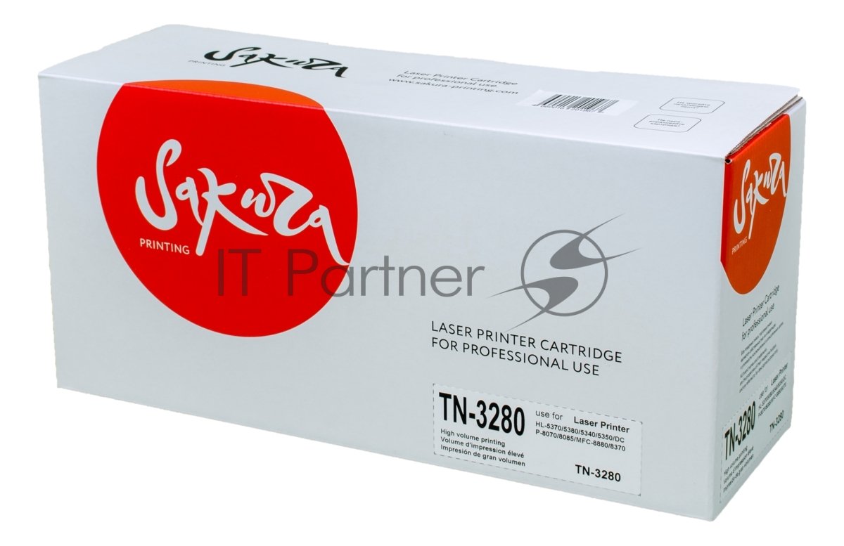 Картридж лазерный Sakura TN3280/650 для Brother HL-5370/5380/5340/5350 DCP-8070/8085 MFC-8880/8370, черный, 8000 к.