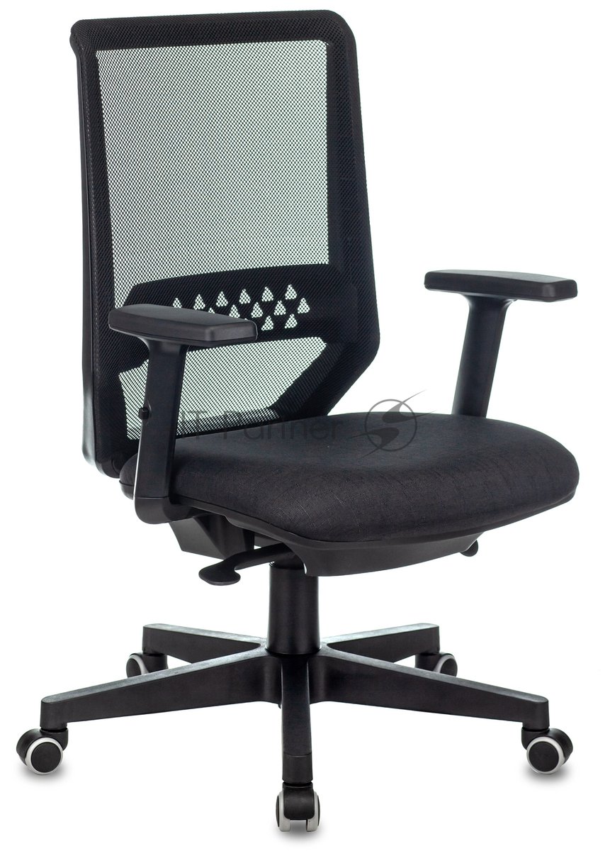 Кресло Бюрократ EXPERT TW-01 черный, сетка, подголовник