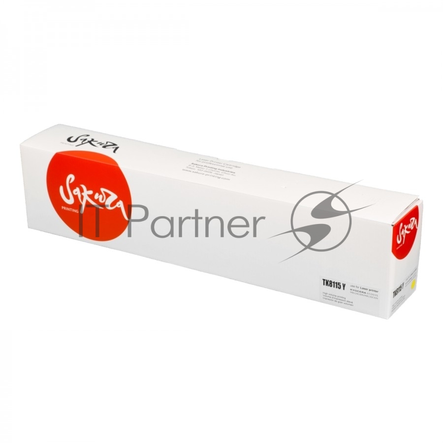 Картридж Sakura TK8115Y для Kyocera Mita ECOSYS M8124cidn/M8130cidn, желтый, 6 000 к.