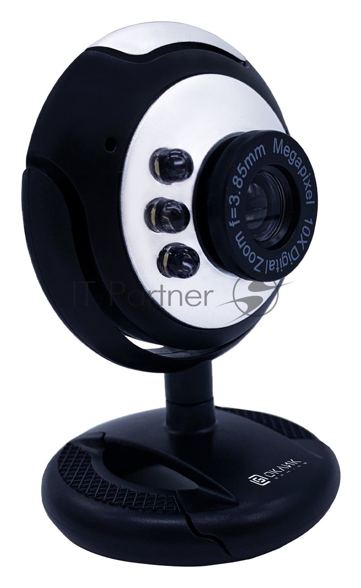 Веб-камера OKLICK OK-C8825 640x480, 30 кадр/с, USB Type-A, микрофон, черный/белый