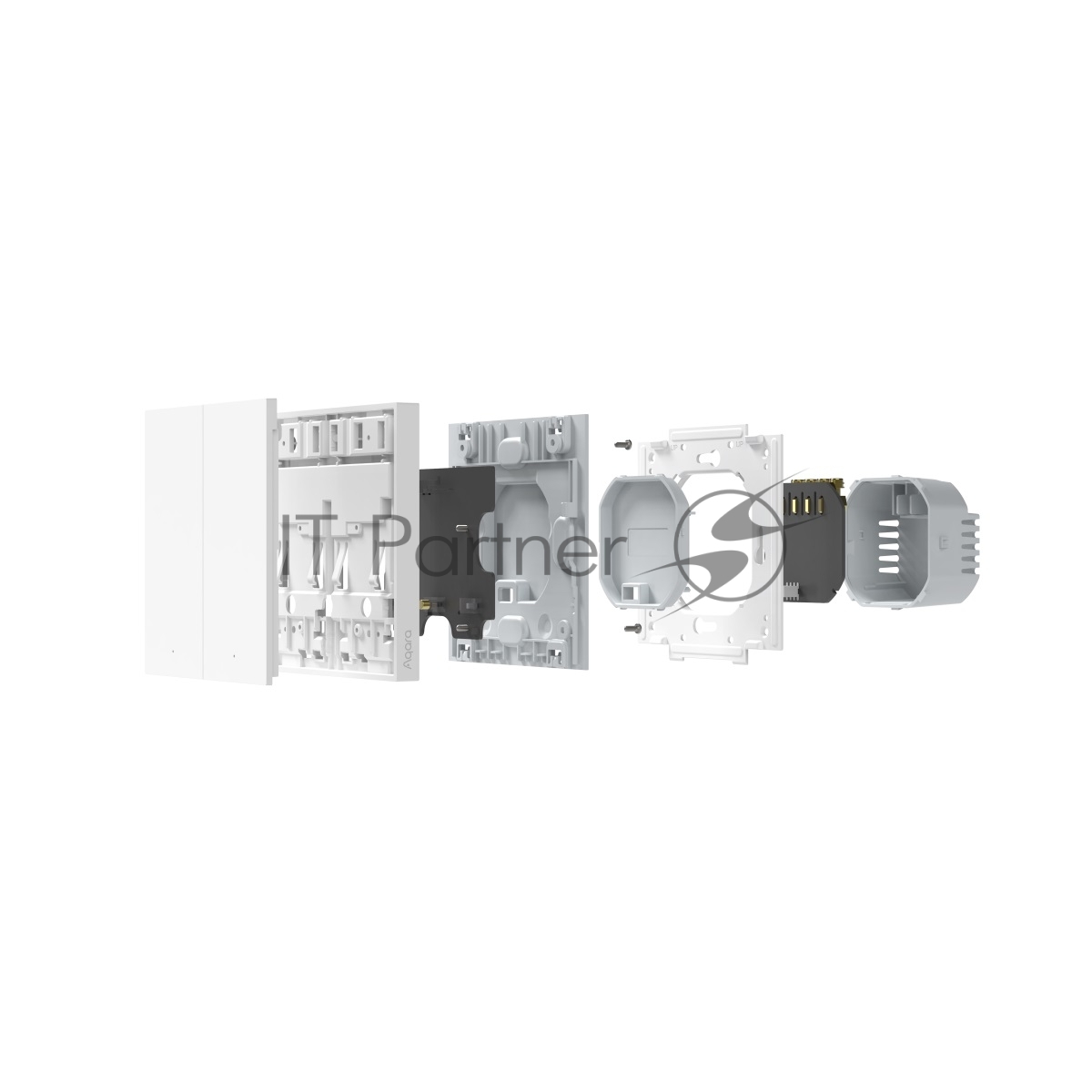 Выключатель умный Aqara Smart wall switch H1 (with neutral, double rocker) WS-EUK04