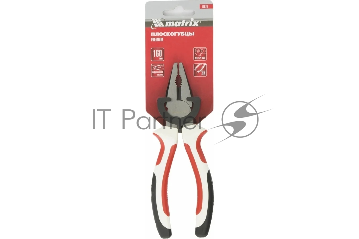 Плоскогубцы Matrix Premium 160 мм трехкомпонентные рукоятки