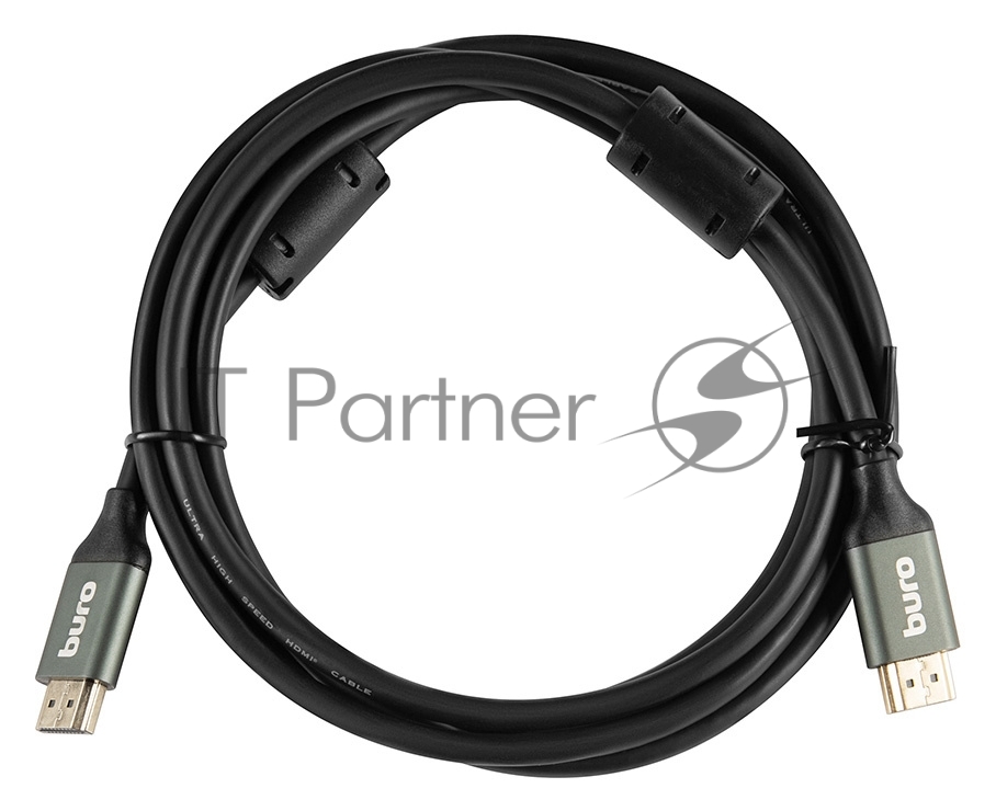 Кабель аудио-видео Buro HDMI (m)/HDMI (m) 2м. феррит.кольца позолоченные контакты черный