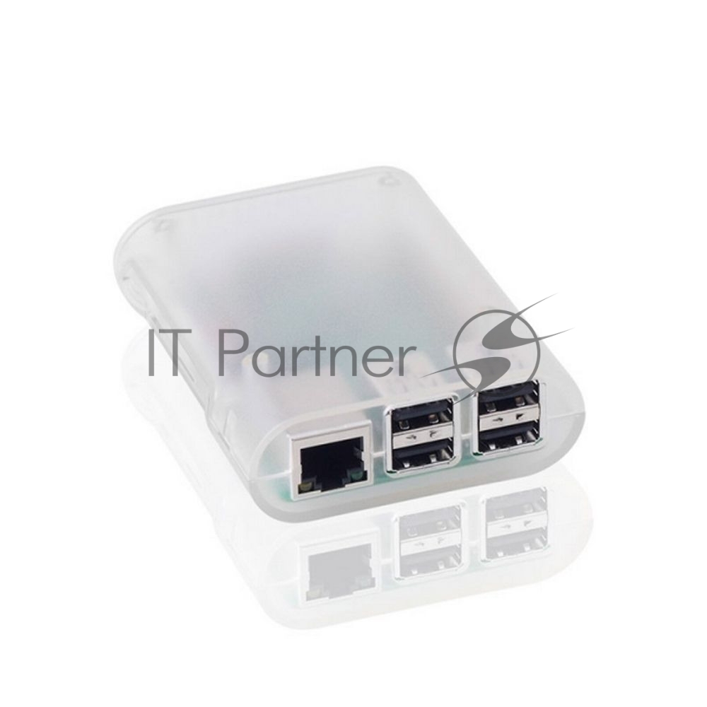 Корпус ACD RA076 Transparent ABS Plastic Injection Molding case with Stripe for Raspberry Pi 3 B (прозрачный, овальный на винтах)(RASP1795) (494149)