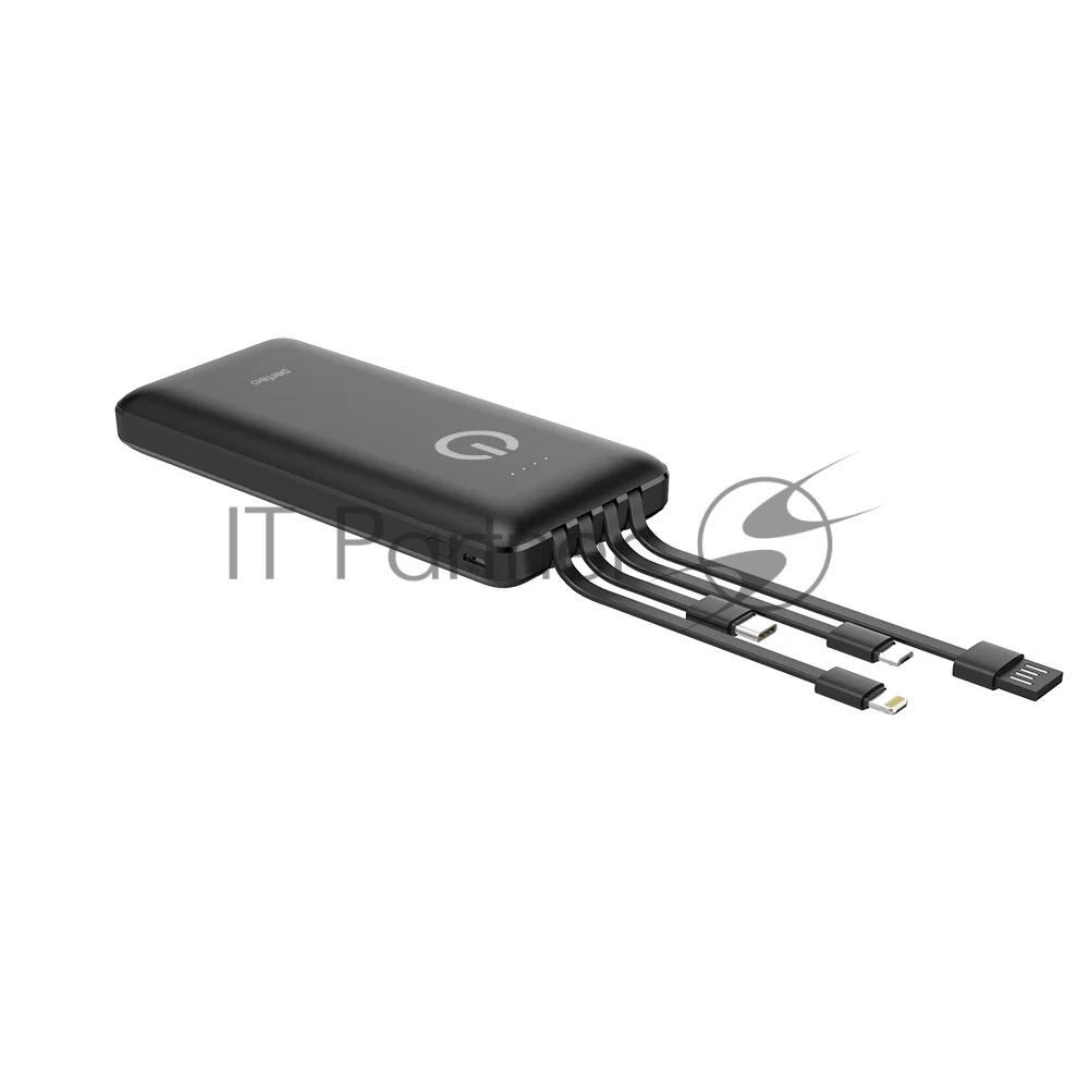 Портативный аккумулятор Powerbank Perfeo ABSOLUTE 10000mah In Micro usb,USB /Out USB,Micro usb,Type-C,Lightning, 2.1А/ черный (PF_B4878)