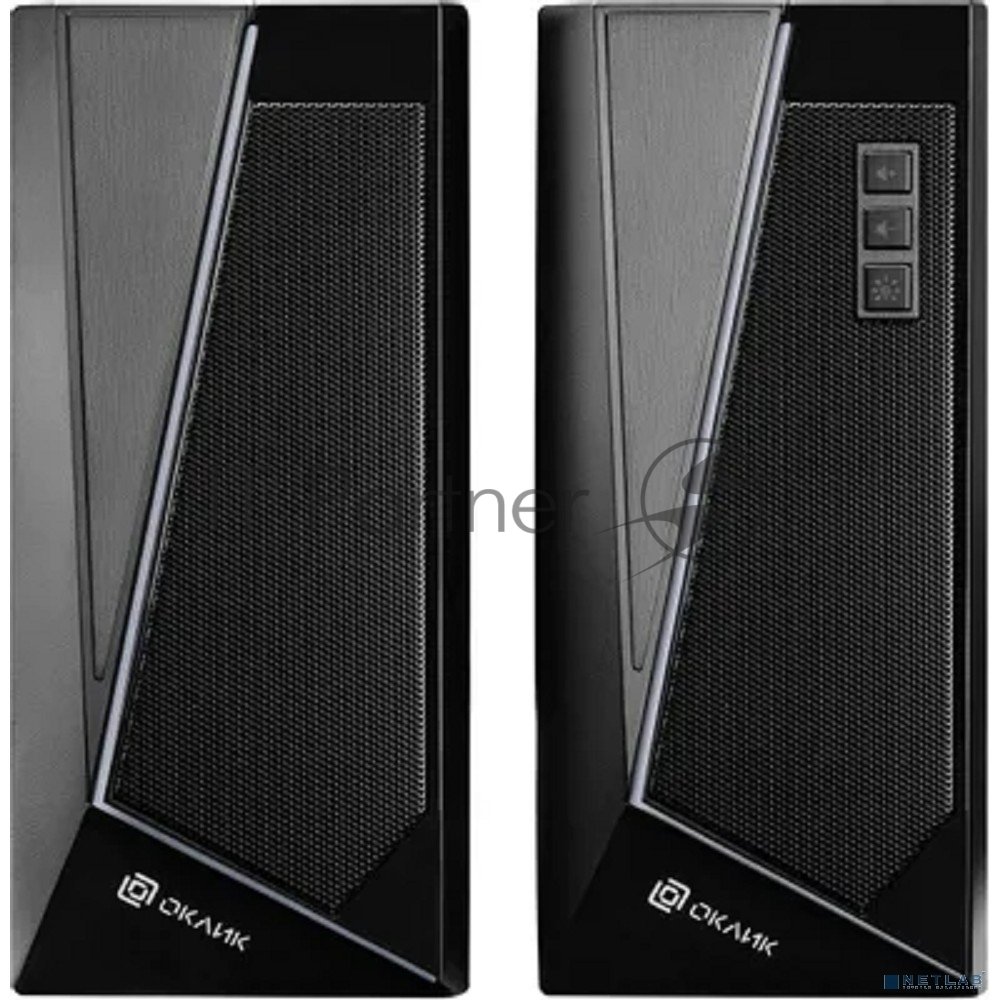 Акустическая система Oklick OK-125 2.0 черный 12Вт