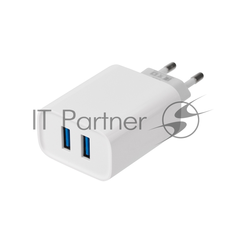 Сетевое зарядное устройство Rexant 2 x USB, 5V, 2.4 A, белое