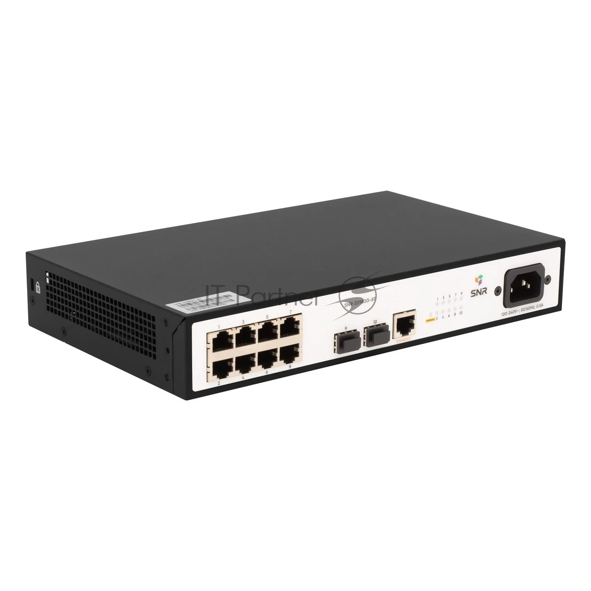 Коммутатор SNR SNR-S2982G-8T, 8×1 Гбит/с + 2×1 Гбит/с SFP, управляемый