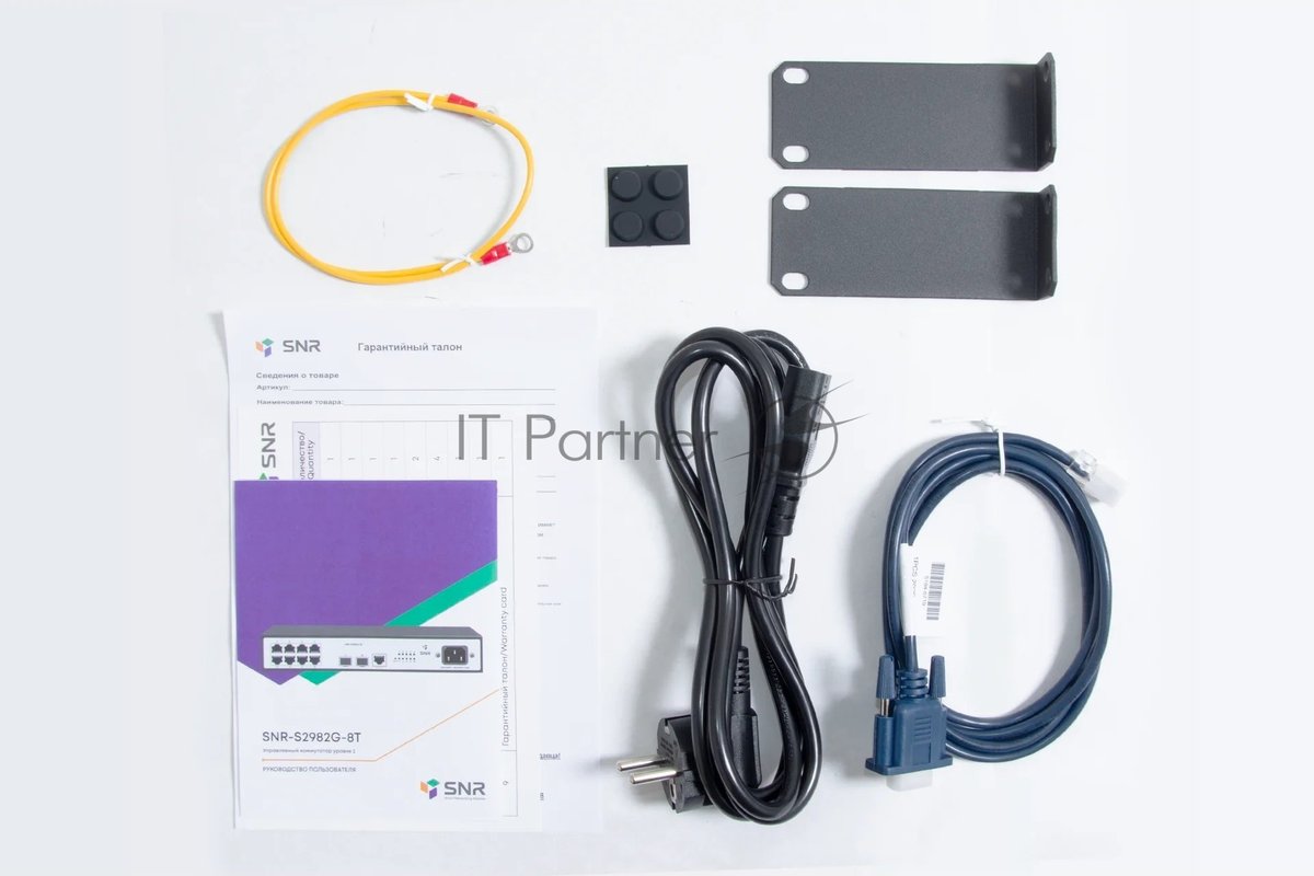 Коммутатор SNR SNR-S2982G-8T, 8×1 Гбит/с + 2×1 Гбит/с SFP, управляемый
