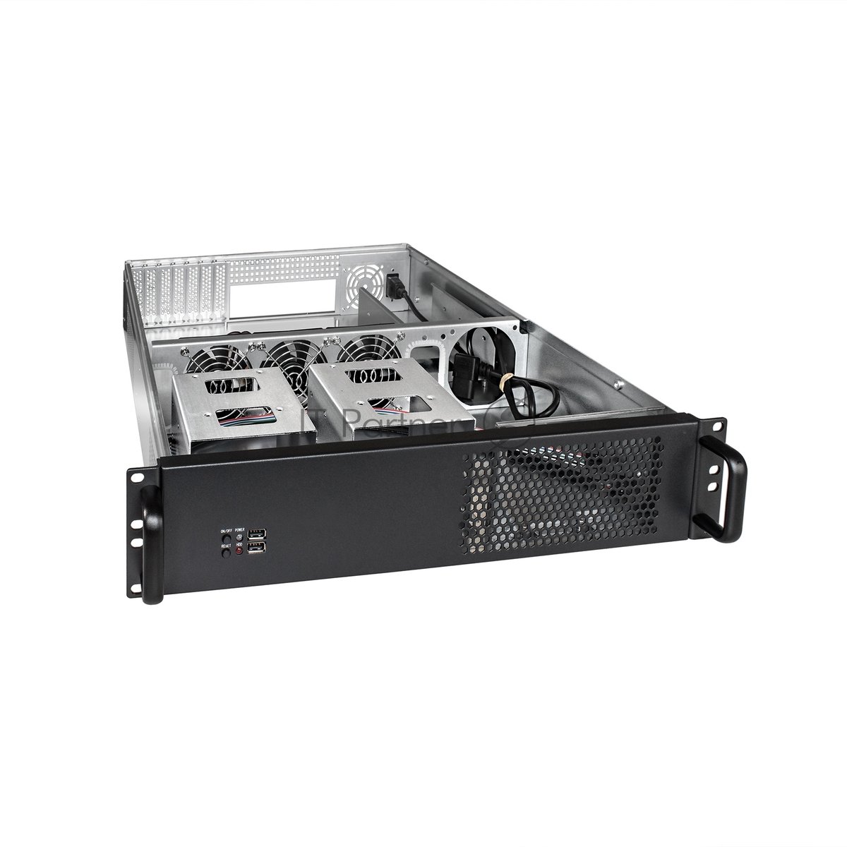 Серверный корпус ExeGate Pro EX284973RUS 2U550-08 (RM 19", высота 2U, глубина 550, БП 500ADS, 2*USB)