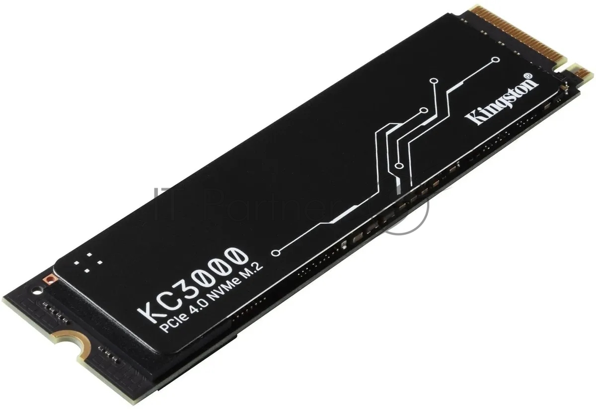 Накопитель SSD Kingston KC3000, 4Tb, PCIe 4.0 x4, M.2 2280, NVMe, R/W 7000/7000, с радиатором