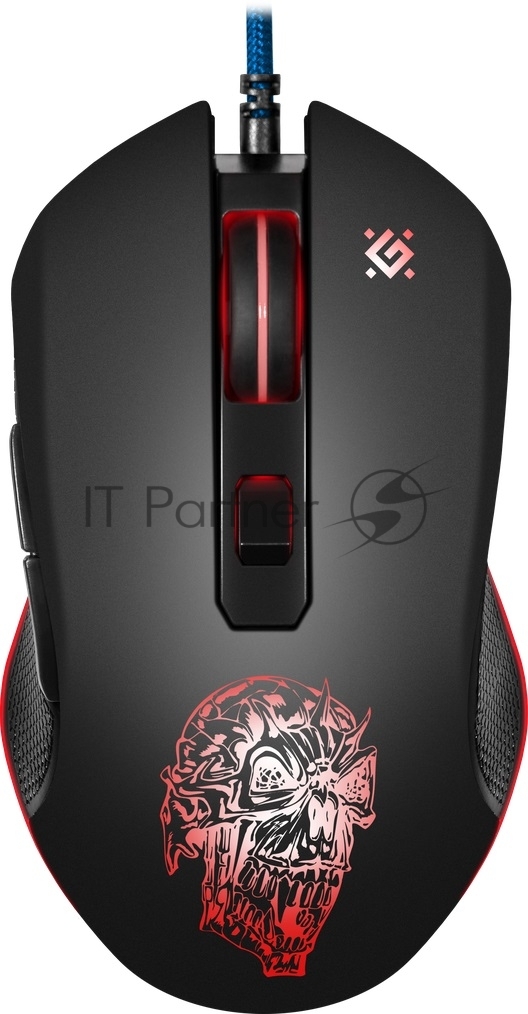 Мышь проводная DEFENDER Sleipnir (Слейпнир) GM-927 черный (USB, 12800dpi, 6but) (52927)