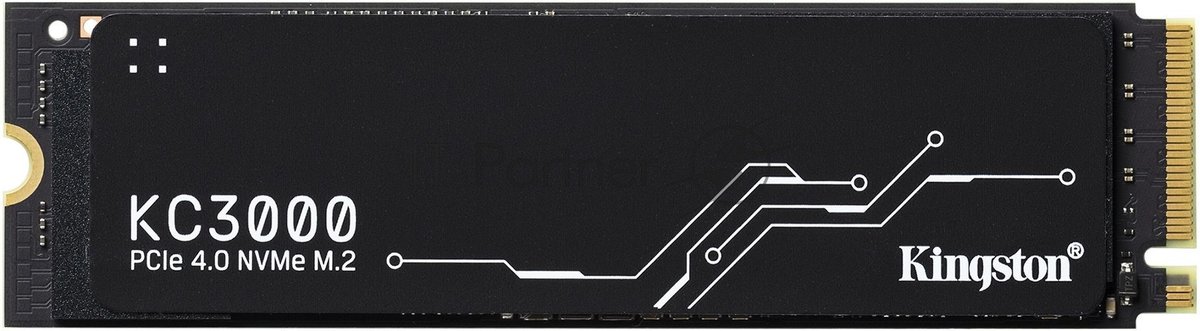 Накопитель SSD Kingston KC3000, 4Tb, PCIe 4.0 x4, M.2 2280, NVMe, R/W 7000/7000, с радиатором