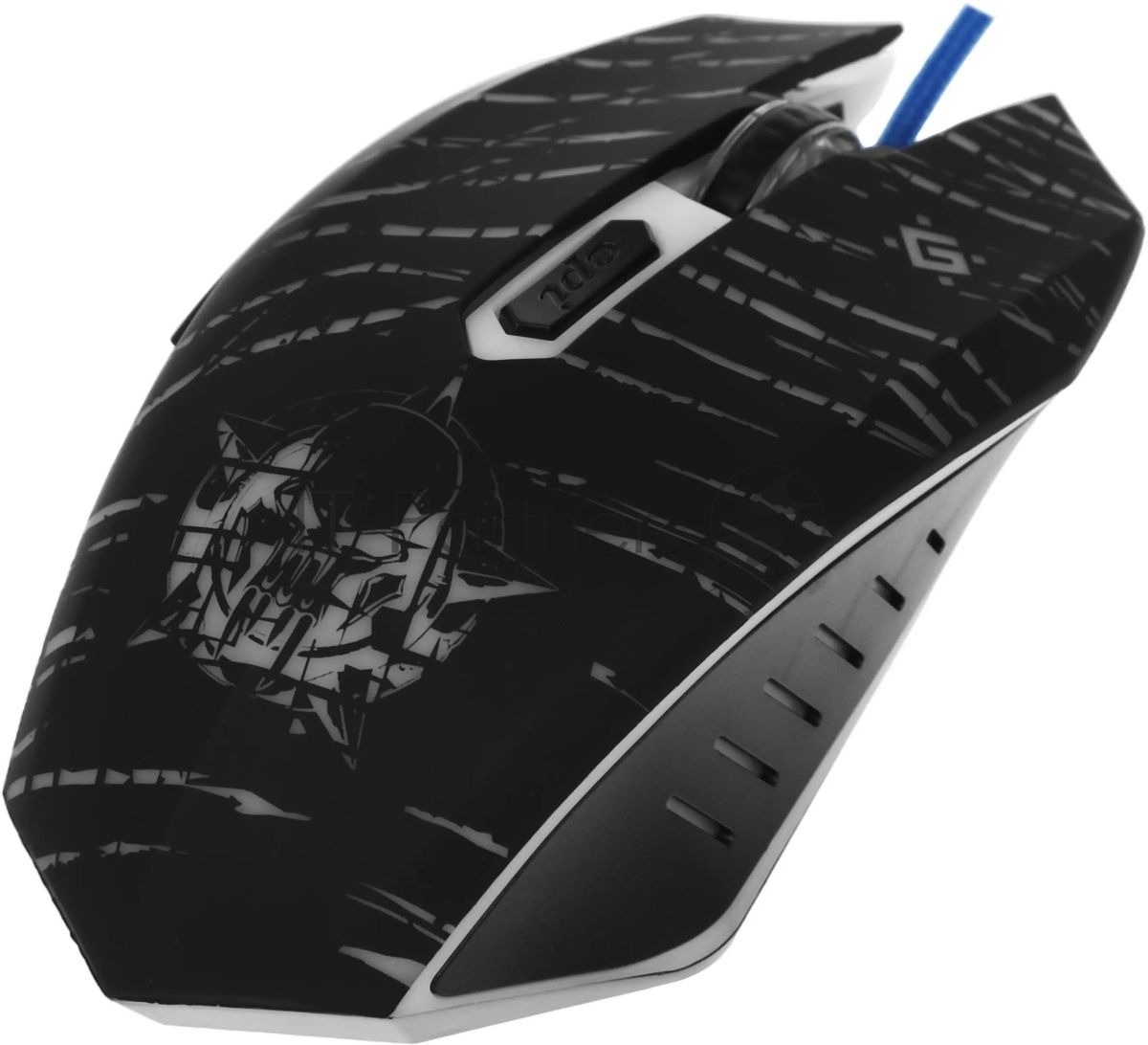 Мышь проводная Defender Dark Agent GM-590L черный, 12800 dpi, USB, кнопки - 6