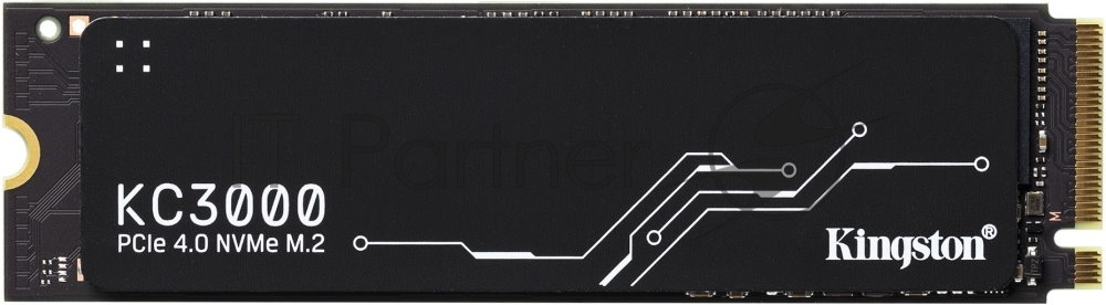Накопитель SSD Kingston KC3000, 4Tb, PCIe 4.0 x4, M.2 2280, NVMe, R/W 7000/7000, с радиатором