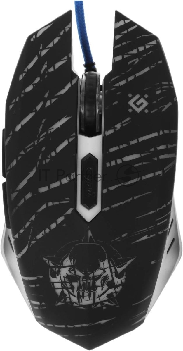 Мышь проводная Defender Dark Agent GM-590L черный, 12800 dpi, USB, кнопки - 6