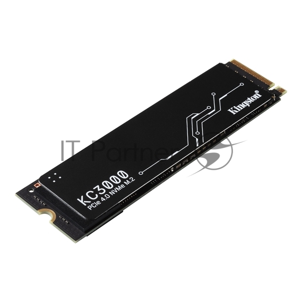 Накопитель SSD Kingston KC3000, 4Tb, PCIe 4.0 x4, M.2 2280, NVMe, R/W 7000/7000, с радиатором